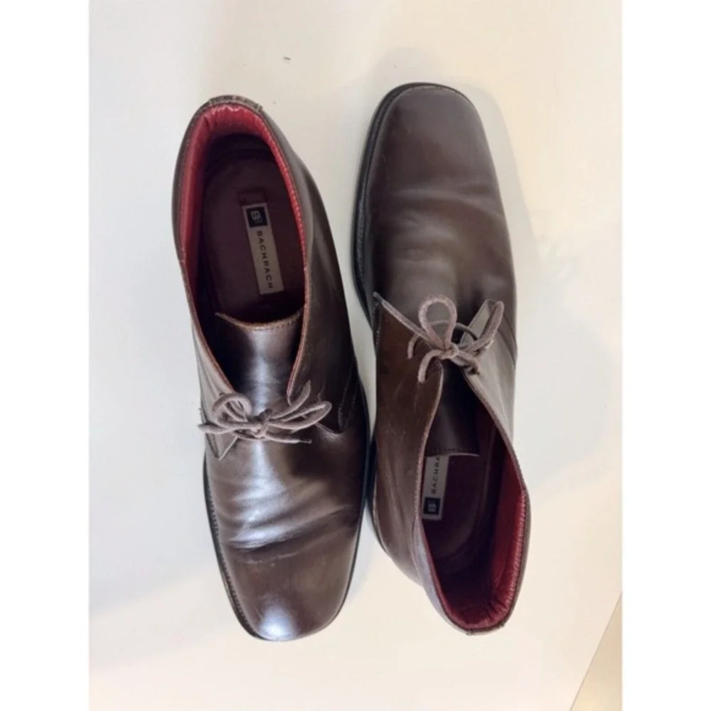 Bachrach Leather Chukka Boots Brown Lace Up Ankle Dress Shoes‎ 14 Preppy 48-05